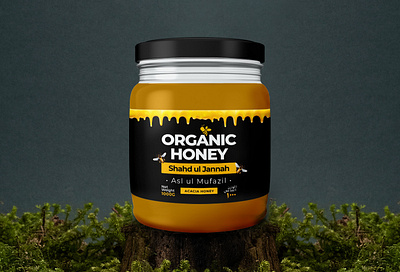 Organic Honey 🐝 Packaging Design branding design graphic design illustration photoshop vector