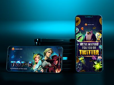 Banners Slot Illustratioins banner branding casino characters design gambling game graphic design illustration landing slot top games ui uiux web