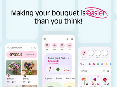 Floral | Bouquet app app app case study app template app ui app ux application bouquet app case study flower app free ui freebie freebies mobile app new trend showcase template trend ui ui design ux