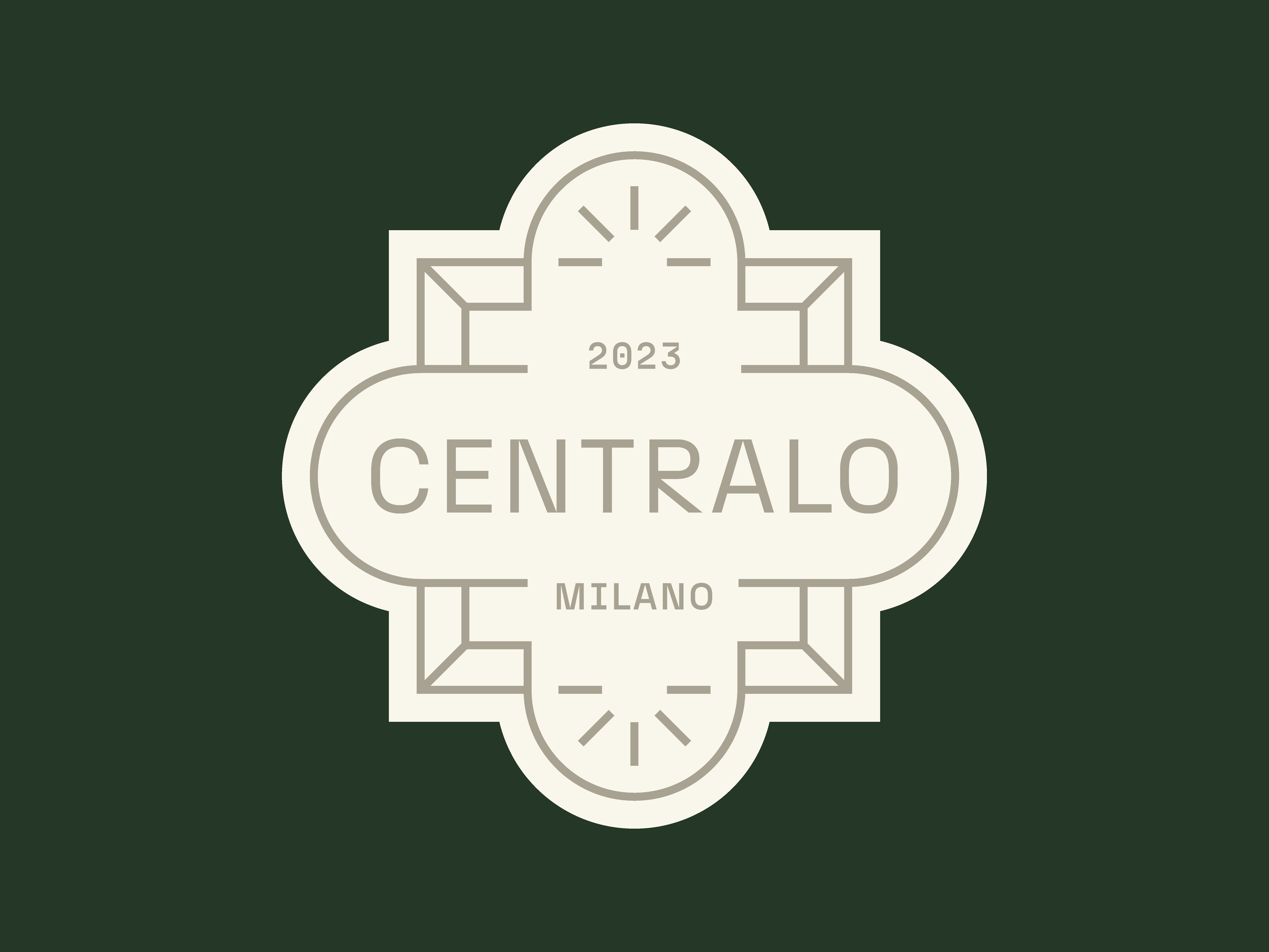 Centralo Milano Logo/Badge Design architects architecture badge brand identity branding building classic construction corporate engineering italian italy logo mark milano office real estate residential stamp sun