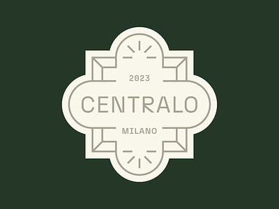 Centralo Milano Logo/Badge Design architects architecture badge brand identity branding building classic construction corporate engineering italian italy logo mark milano office real estate residential stamp sun