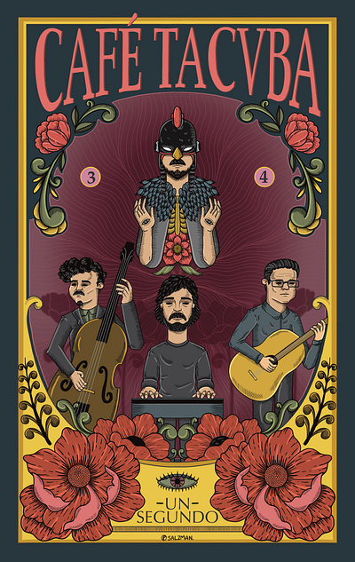 Encantamiento inútil design digital illustration graphic design illustration mexican rock band poster design