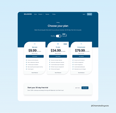 Daily UI. Day 7. Pricing page for a software service design pricing pricing page product design saas saas design web design