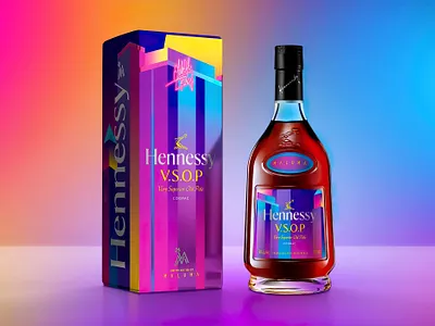 Moët Hennessy Maluma Packaging alcohol packaging alcoholic beverage design art direction bottle bottle design branding celebrity bottle drink food and beverage hennessy illustration limited edition packaging packaging packaging design packaging illustration special edition packaging