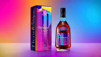 Moët Hennessy Maluma Packaging alcohol packaging alcoholic beverage design art direction bottle bottle design branding celebrity bottle drink food and beverage hennessy illustration limited edition packaging packaging packaging design packaging illustration special edition packaging