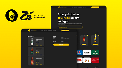 Zé Delivery redesign Screens branding case study e commerce graphic design ui