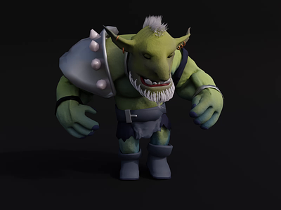 #155 Orc / Blender 3D, Character Design blender character fantasy illustration orc walking warcraft warhammer warrior