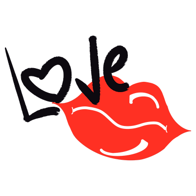 Love Kiss cameo cricut design diiva graphic design illustration kiss logo love maker passion print and cut sexy silhouette sublimation ui