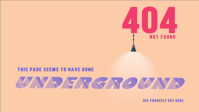 404 animated landing page animation branding design graphic design illustration landingpage motion graphics typography webpage