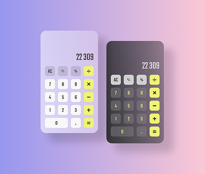 DailyUI #004 calculator dailyui design ui