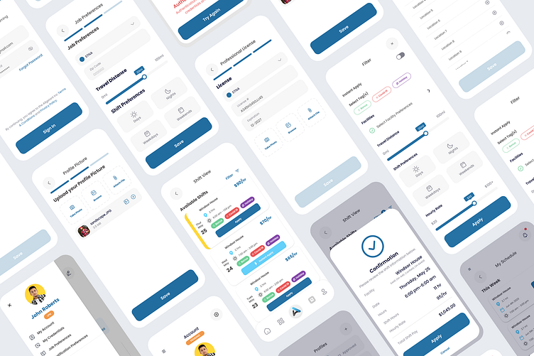 Allegiant Healthcare Mobile App by Nichole Bosso on Dribbble