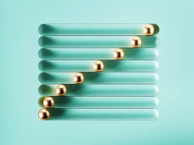 Sliding Illusion 3d animation branding candy design gold graphic design icon illusion illustration logo motion graphics render sweet ui