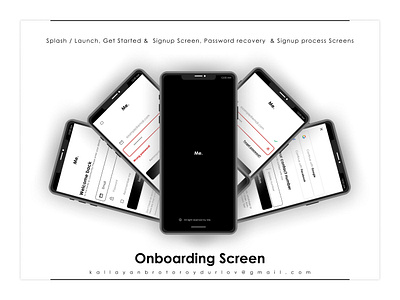 Onboarding Screen's account creation app launch screen app welcome screens authentication methods branding elements interactive tutorials interface prototyping log in screen mobile onboarding password recovery password reset seamless onboarding sign up process user engagement user experience (ux) design user flow user guidance user interface (ui) onboarding user registration visual design