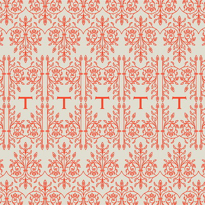 T Pattern Upcoming Project branding elegant graphic design illustrator logo ornate vintage pattern