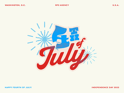 Happy Fourth of July fourth of july graphic design july 4 lettering patriotic typography usa