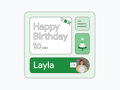 Googlers Birthday Card anniversary birthday birthday card cake google googlers