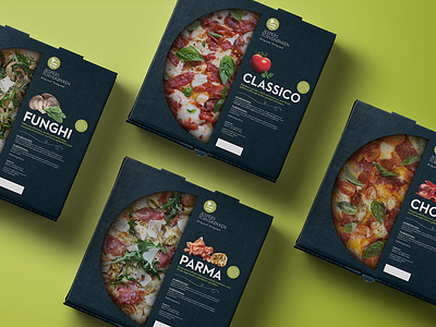 Cartoonish Pizza Boxes : pizza box design