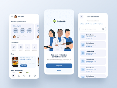 Mobile app: health management appointment design doctor graphic design medicine scheduling ui ux