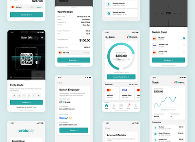 Fintech App V2 app design ios ui