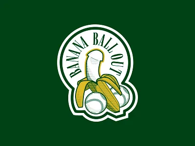 Bachelorette Campaign - Individual Sticker americana bach bachelor bachelorette banana baseball brand branding design fruit graphic design green illustration invite logo merch retro sticker vintage yellow