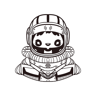 Astronaut astronaut design helmet illustration skeleton space