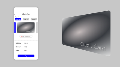 Second UI #DailyUI #002 card checkout credit dailyui design gradient ui