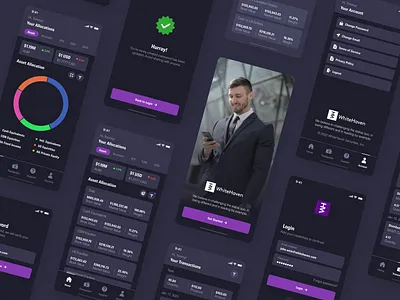 Investment Portfolio App app design illustration ios ui