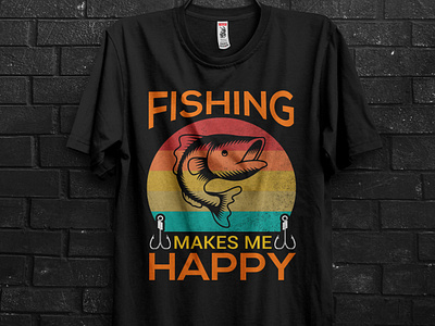 Fishing Makes Me Happy designs, themes, templates and downloadable