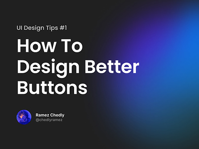 UI Design Tips | How To Design Better Buttons design figma landing page landing page design landing page ui design landing page webdesign ui ui design website design