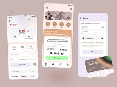 Demand from customers, finance, tokens, NFT, e-commerce UI design icon nft ui