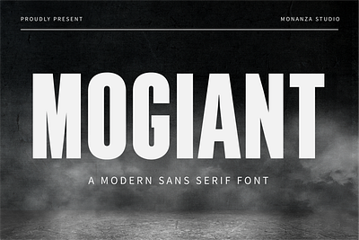 Mogiant a Modern Sans Serif Font branding design design graphic display fashion font graphic design handwritten font illustration logo packaging design professional sans serif typography ui ux vector
