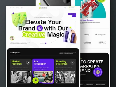 Libertans Creative Agency agency animation creative design interface landing page motion motion graphics ui ui design ux ux design web web design website website design