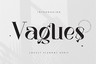 Vagues Elegant Serif elegant