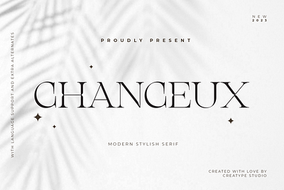 Chanceux Modern Stylish Serif elegant