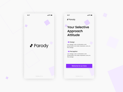 Parody App Design design graphic design mobile app typography ui ux