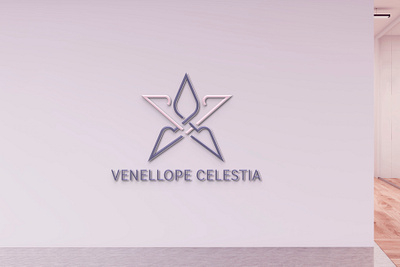 Star and V logo logo design