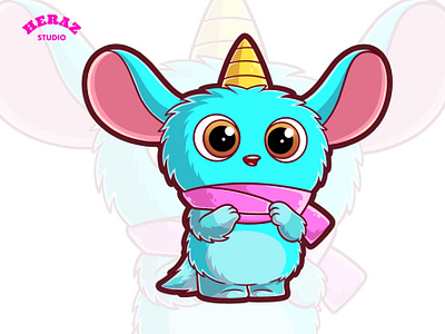 Cute Monster Cartoon Character Illustration creaturecartooncharacters design