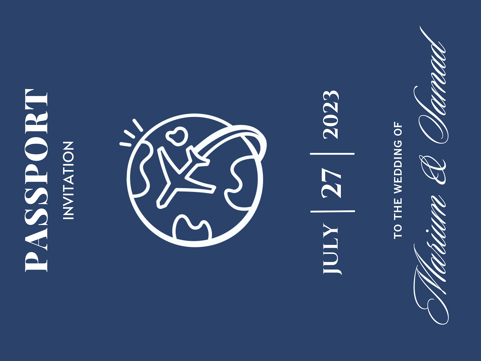 passport wedding card (front) by Javairya Hussain on Dribbble