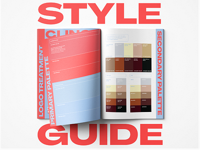 Clingy Fibers Style Guide booklet branding colours design graphic design illustration logo palette style guide typography vector