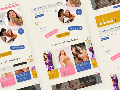 grande romantica - Plus Size Fashion Landing Page apparel brutalism clean clothes clothing design fashion home page landing landing page online shop site store style ui ux wear web design web designer website