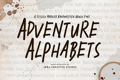 Adventure Alphabets – Stylish Brush Font casual