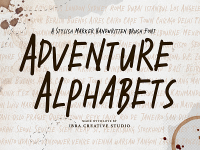 Adventure Alphabets – Stylish Brush Font casual