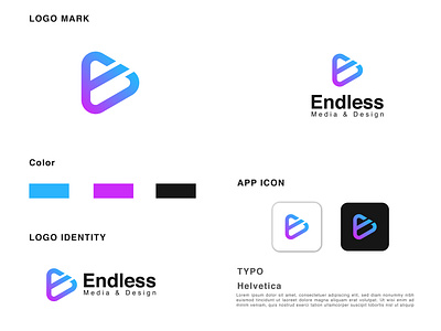 E Media Logo, Branding, Brand Identity e logo mark media logo