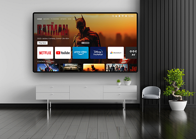 TV App | Daily UI Challenge - #25 dailyui figma smart tv tv tv app uidesign uiux user experience user interaction ux design