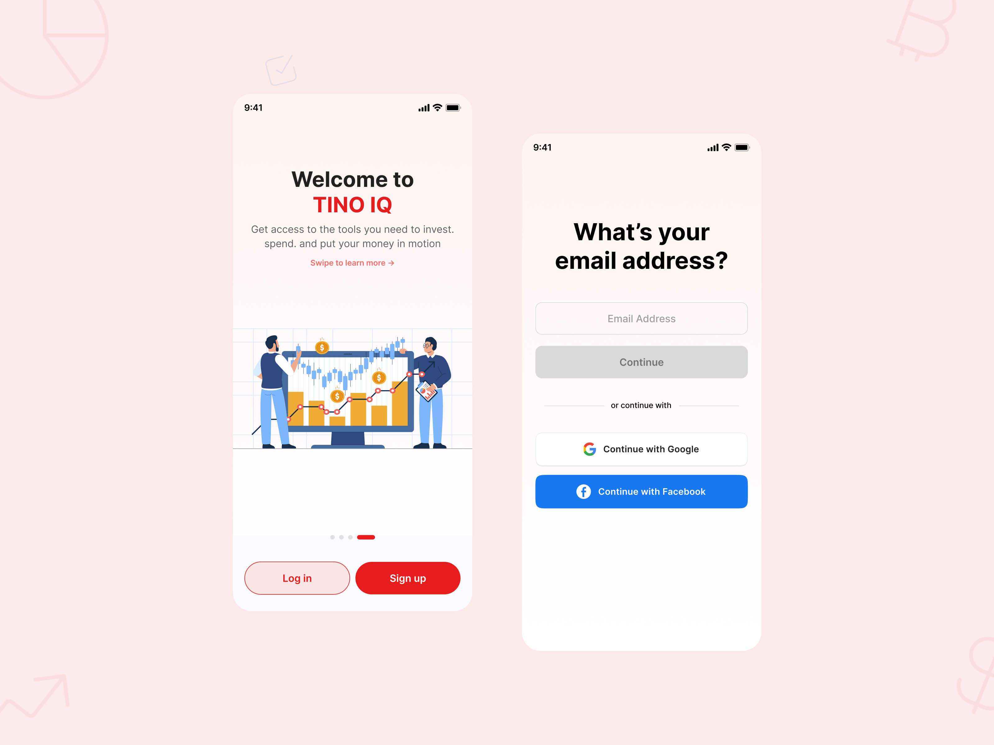 Welcome Screen UI/UX | Login Screen UI/UX by Amilek on Dribbble