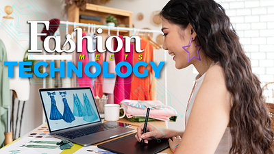 Fashion Technology Blog Design. blog design content design cover design design graphic design post design