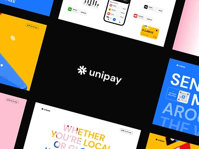 Unipay - Website design for the digital payment system colors corporate website design fintech illustration landing page landing page design promo landing page saas ui web design website