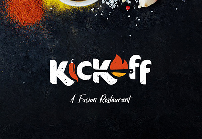 Kickoff Restaurant Logo branding design graphic design logo logo design