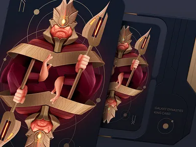 NFT Cards KING Illustration 2d adobe illustration art artwork character design characters digital art digital illustration graphic design illustration illustration guide illustrations illustrator shakuro shape vector vector illustration