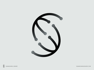 S Letter-mark branding company design develop it letter logo minimal monogram simple software synapse